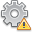 Error, Cog Black icon