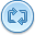 repeat, Blue, Control Icon