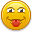 Emotion, tongue, smiley Orange icon