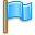 Blue, flag Black icon