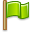 cancel, green, flag Icon