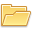 Folder, open yellow Khaki icon
