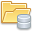 Folder, Database Khaki icon