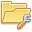 Folder, Wrench Khaki icon