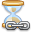 Link, Hourglass Black icon