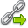 Chain, Link, Arrow, url, Go Black icon