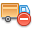 Lorry, delete Black icon