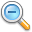 Magnifier, zoom, out Black icon