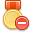 delete, gold, medal Khaki icon