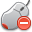 delete, Mouse Silver icon