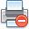 delete, printer Gray icon