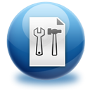 configuration, File, Extension SteelBlue icon