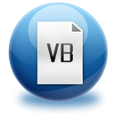 vb, File SteelBlue icon