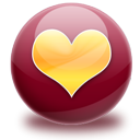 Favorite, Heart, love Maroon icon