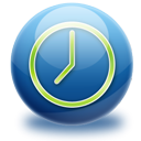 time, Sphere, Gloss MidnightBlue icon