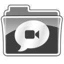 Folder, Chats Black icon