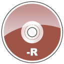 Hd, r, Dvd DarkRed icon