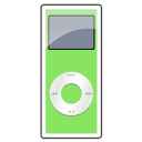 nano, green, ipod, 2g Black icon