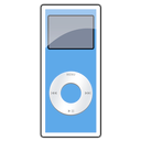 2g, Blue, ipod, nano Black icon