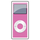 2g, ipod, pink, nano Black icon