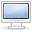 Computer, monitor, screen Silver icon