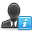 Business, Info, user, Man DarkSlateGray icon