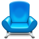 furniture, Chair DodgerBlue icon