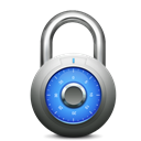 Lock, secure, private Black icon