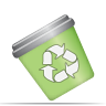 recycle bin, Trash, Garbage Black icon