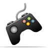 Game, controller, Computer game Black icon