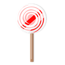 Candy, lollypop Black icon