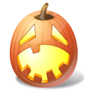 pumpkin, jack o lantern, halloween, hysterical Black icon