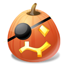 halloween, pirate, jack o lantern, pumpkin Chocolate icon