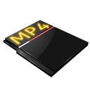 Mp4 Black icon