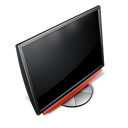 flatscreen, Tv, monitor, Computer Black icon