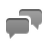 Comment, Chat, Dialog Gray icon