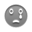 sad, Cry, Emoticon Gray icon
