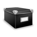 Box, Closed Black icon