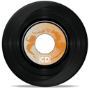 music, Cd, record Black icon