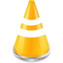 cone, Vlc, Traffic Black icon