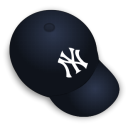 hat, yankee Black icon