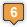 6, Orange Icon