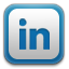 In, linked, Linkedin Silver icon