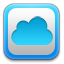 mobileme, Cloud, Apple DeepSkyBlue icon