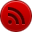 Rss, subscribe, feed DarkRed icon