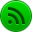 Rss, feed, subscribe Green icon