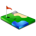 sport, Golf Black icon