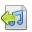 Import, Audio, document LightGray icon