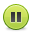 Pause, button, green Icon