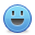 funny, Blue, smiley CornflowerBlue icon